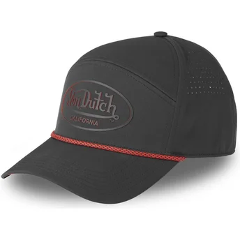 Petten gebogen zwart snapback CORD14 van Von Dutch