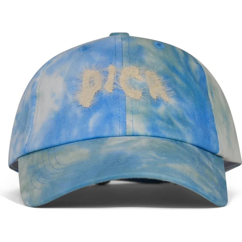 petten-gebogen-blauw-verstelbaar-pica-hairy-batik-van-pica-pica