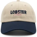 petten-gebogen-beige-marineblauw-verstelbaar-lobster-slut-van-pica-pica