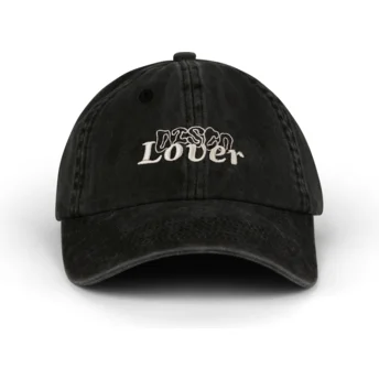 Petten gebogen zwart verstelbaar Disco Lover Distressed Washed van Pica Pica