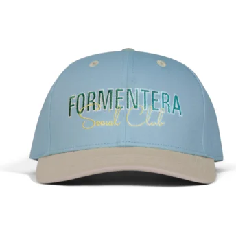 Petten gebogen blauw snapback Formentera Social Club van Pica Pica
