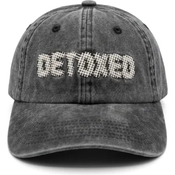 Petten gebogen zwart verstelbaar Detoxed Washed van Pica Pica