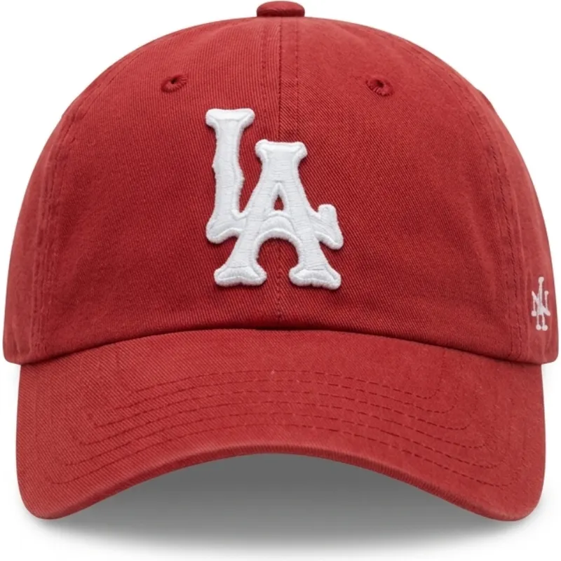 petten-gebogen-rood-verstelbaar-archive-van-los-angeles-dodgers-mlb-van-american-needle