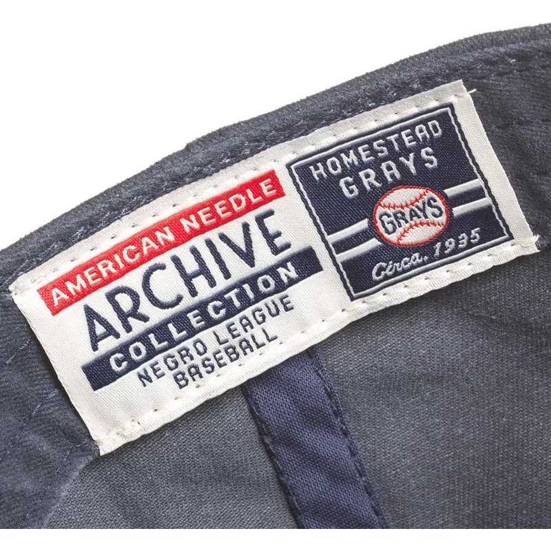 petten-gebogen-zwart-verstelbaar-archive-van-homestead-grays-mlb-van-american-needle