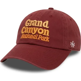 Petten gebogen rood verstelbaar Ballpark van American Needle
