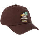 petten-gebogen-bruin-verstelbaar-twin-palms-village-ballpark-van-american-needle