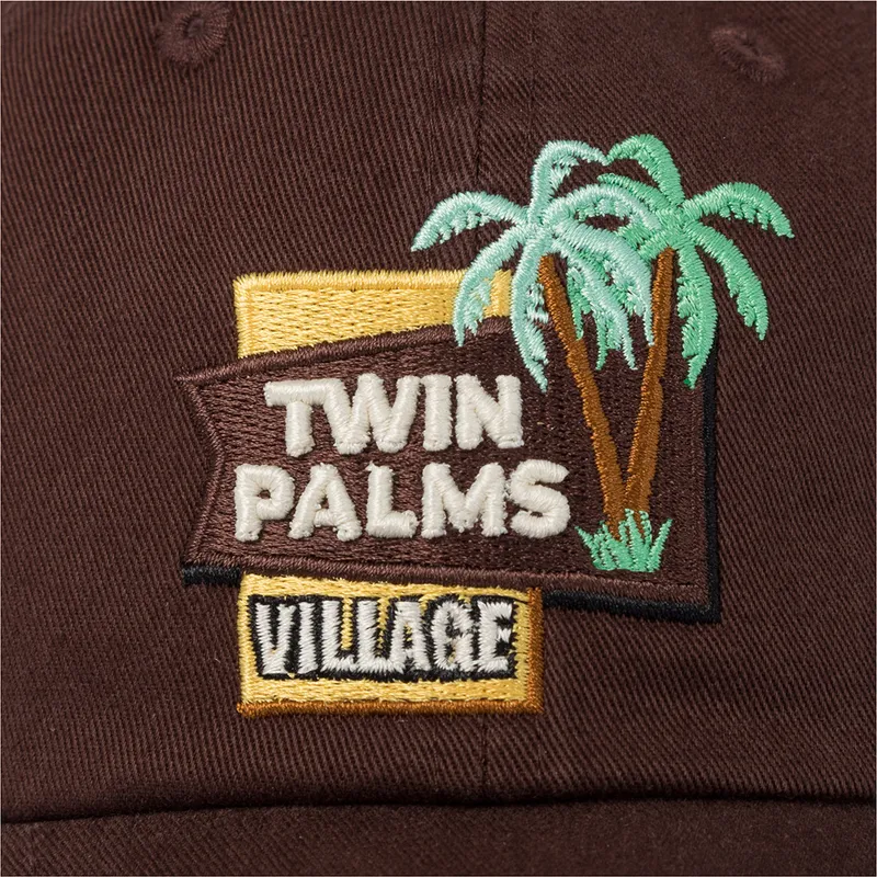 petten-gebogen-bruin-verstelbaar-twin-palms-village-ballpark-van-american-needle
