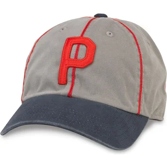 Petten gebogen grijs verstelbaar Archive van Portland Beavers MiLB van American Needle