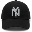 petten-gebogen-zwart-verstelbaar-ballpark-van-new-york-black-yankees-mlb-van-american-needle