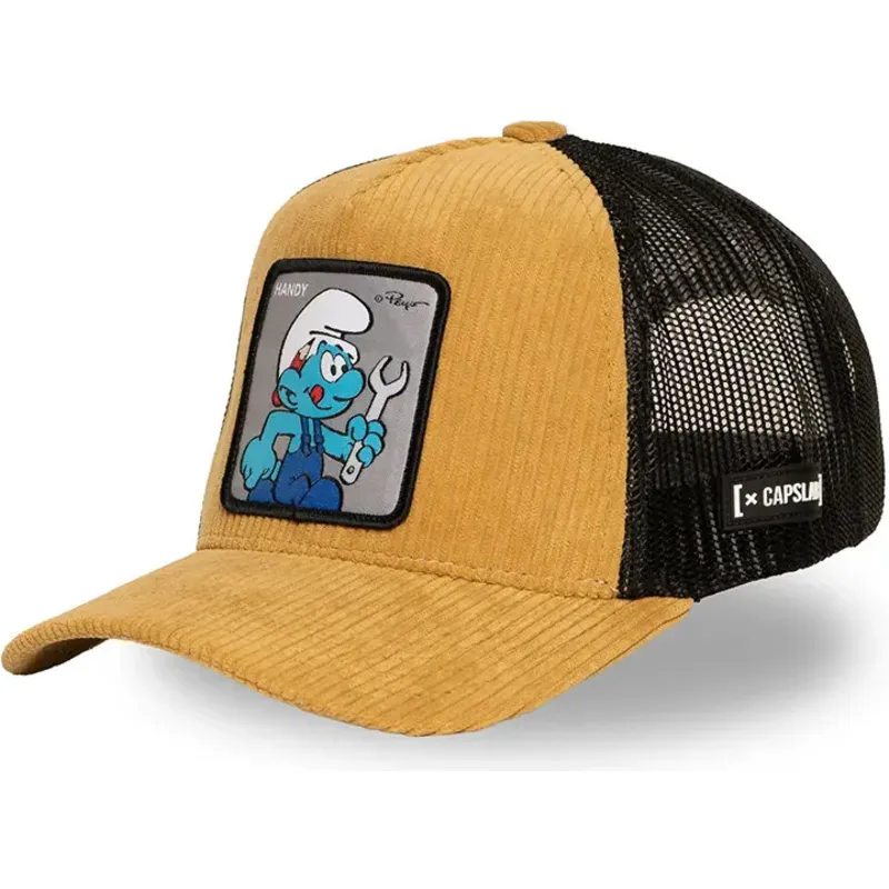 petten-gebogen-bruin-snapback-smu-handy-klussmurfje-de-smurfen-van-capslab