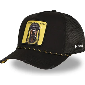 Petten gebogen zwart snapback Doggy Style DOGGYB Hip Hop Dogz van Capslab