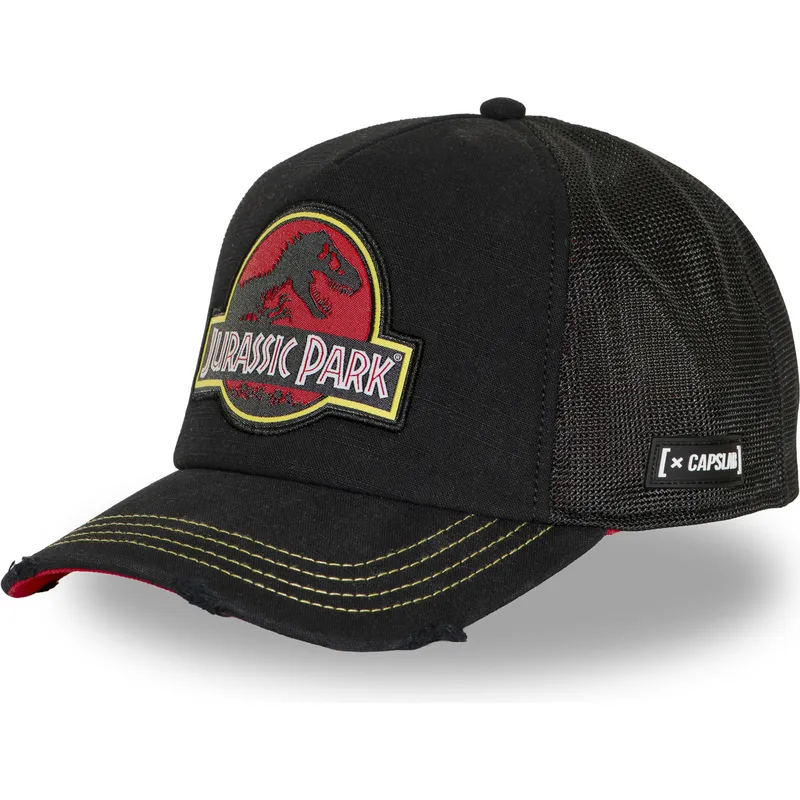 petten-gebogen-zwart-snapback-jur1-logb-jurassic-park-van-capslab