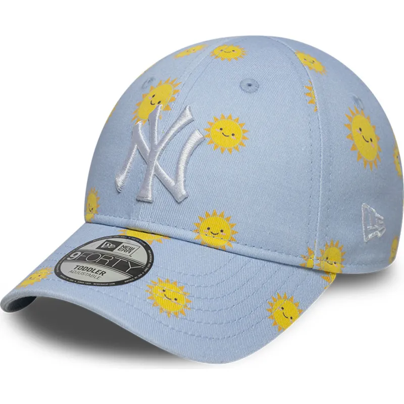 petten-gebogen-blauw-verstelbaar-voor-kinderen-9forty-summer-all-over-print-van-new-york-yankees-mlb-van-new-era petten-gebogen-blauw-verstelbaar-voor-kinderen-9forty-summer-all-over-print-van-new-york-yankees-mlb-van-new-era