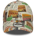 petten-gebogen-meerkleurig-verstelbaar-voor-kinderen-9forty-location-all-over-print-van-new-era
