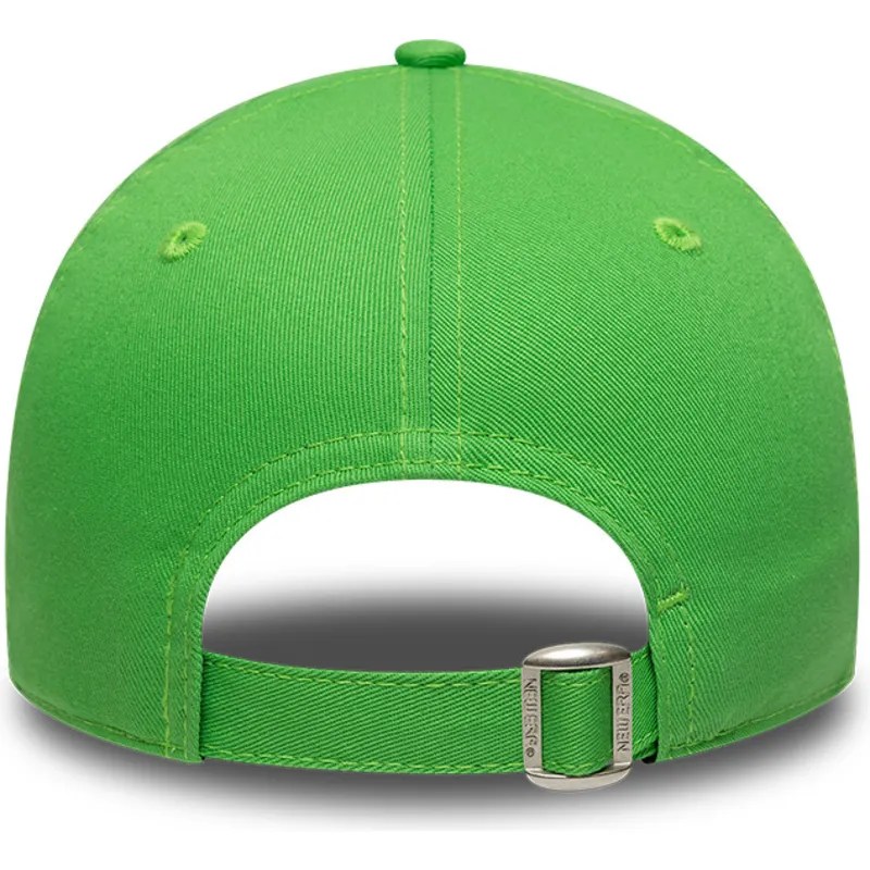 petten-gebogen-groen-verstelbaar-voor-kinderen-9forty-essential-van-new-york-yankees-mlb-van-new-era