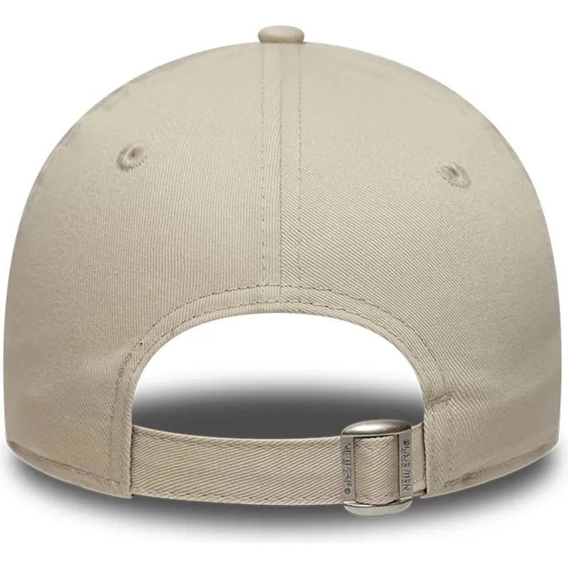 petten-gebogen-beige-verstelbaar-voor-kinderen-9forty-league-essential-van-new-york-yankees-mlb-van-new-era