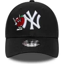 petten-gebogen-zwart-verstelbaar-voor-kinderen-9forty-icon-van-new-york-yankees-mlb-van-new-era