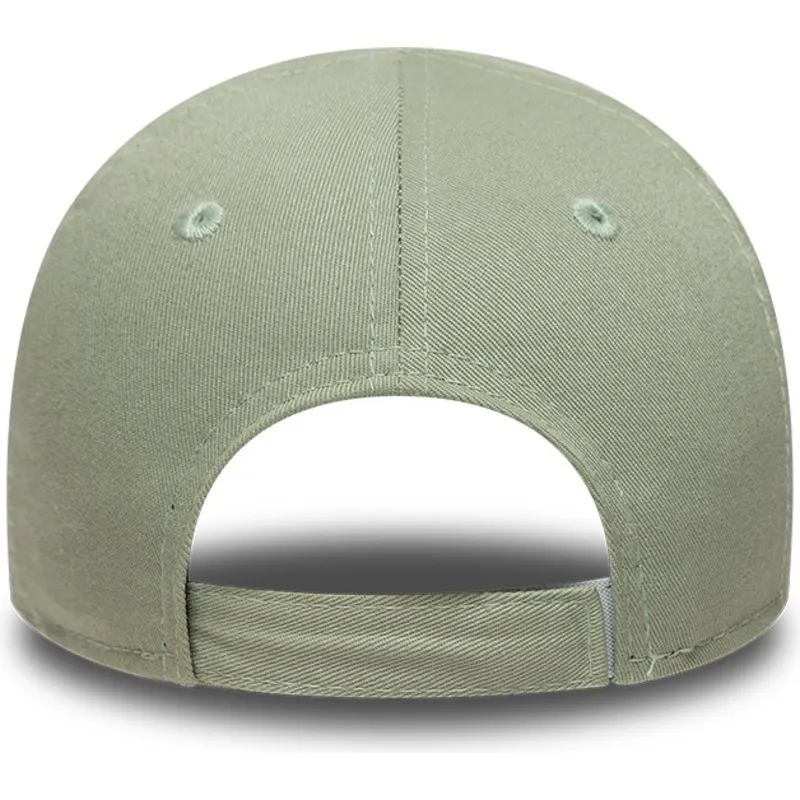petten-gebogen-groen-verstelbaar-voor-kinderen-9forty-summer-icon-van-new-york-yankees-mlb-van-new-era