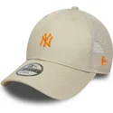 petten-gebogen-beige-verstelbaar-voor-kinderen-9forty-homefield-van-new-york-yankees-mlb-van-new-era