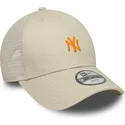 petten-gebogen-beige-verstelbaar-voor-kinderen-9forty-homefield-van-new-york-yankees-mlb-van-new-era