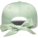 petten-gebogen-groen-verstelbaar-9forty-bow-back-satin-van-los-angeles-dodgers-mlb-van-new-era