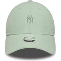 petten-gebogen-groen-verstelbaar-9forty-mini-cord-van-new-york-yankees-mlb-van-new-era