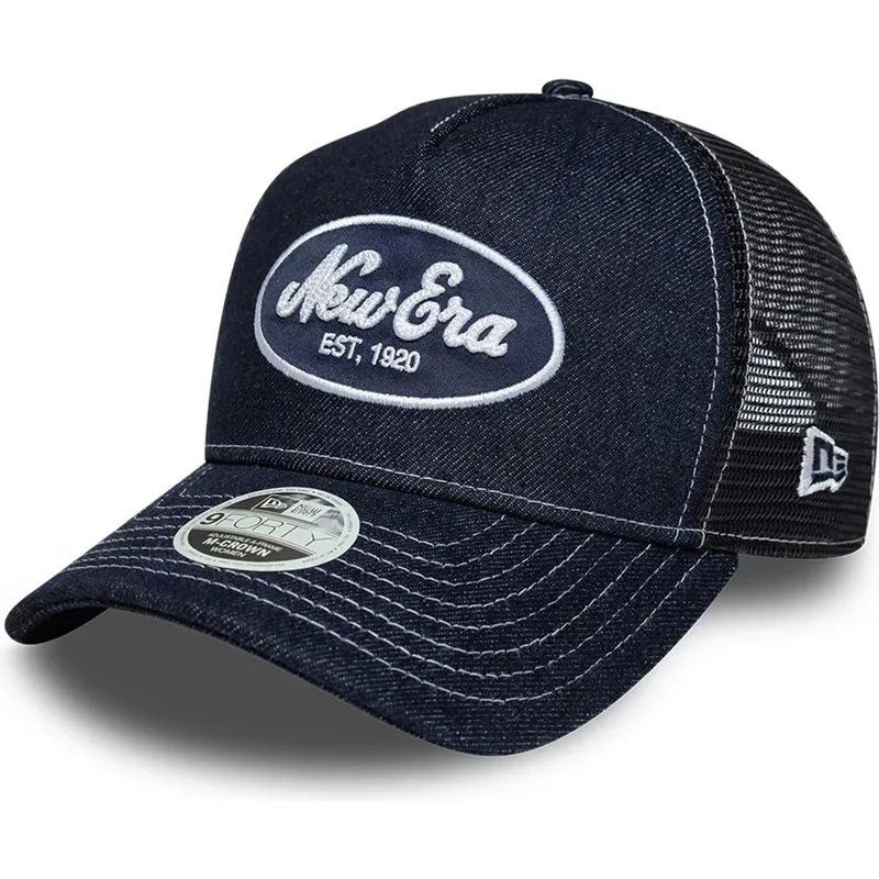 petten-gebogen-marineblauw-snapback-9forty-m-crown-a-frame-van-new-era petten-gebogen-marineblauw-snapback-9forty-m-crown-a-frame-van-new-era