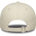 petten-gebogen-beige-verstelbaar-9twenty-midi-linen-van-new-york-yankees-mlb-van-new-era