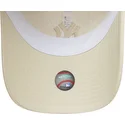 petten-gebogen-beige-verstelbaar-9twenty-midi-linen-van-new-york-yankees-mlb-van-new-era