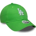 petten-gebogen-groen-verstelbaar-9twenty-league-essential-midi-van-los-angeles-dodgers-mlb-van-new-era