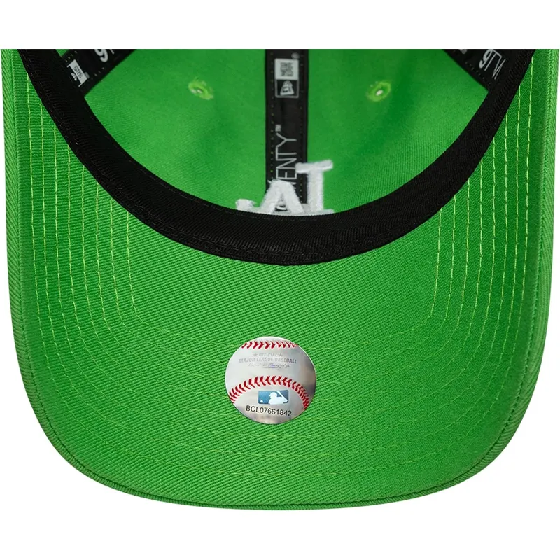 petten-gebogen-groen-verstelbaar-9twenty-league-essential-midi-van-los-angeles-dodgers-mlb-van-new-era
