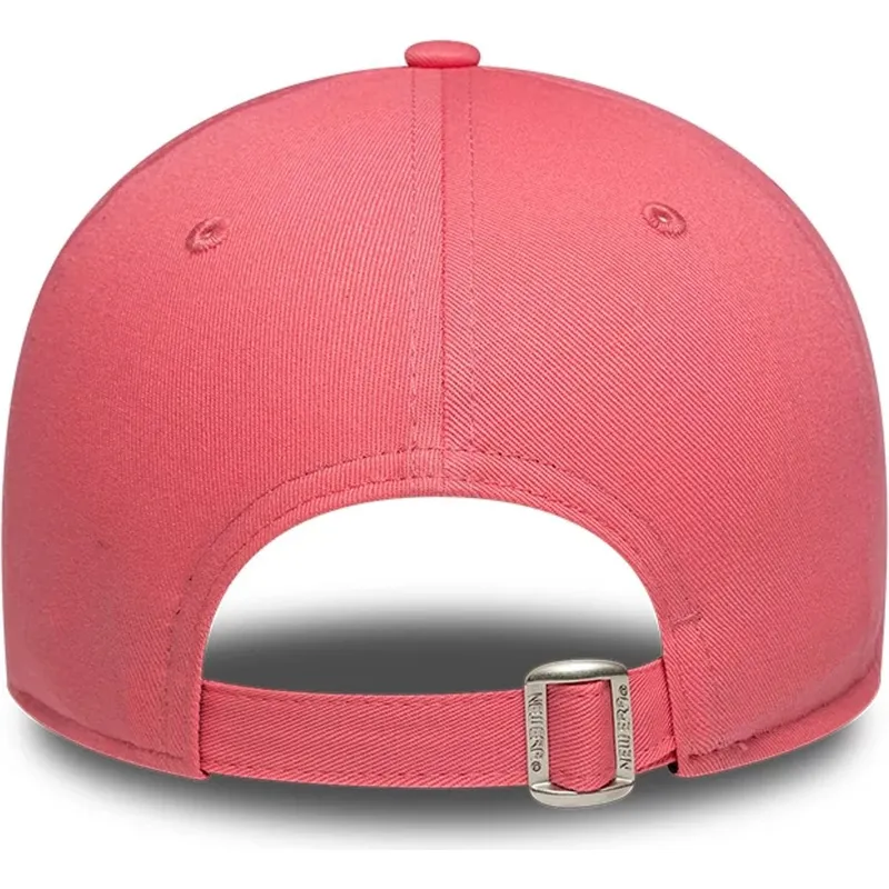 petten-gebogen-roze-verstelbaar-9twenty-league-essential-midi-van-new-york-yankees-mlb-van-new-era
