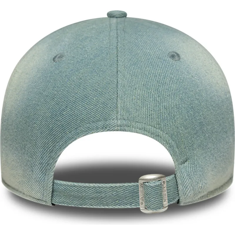 petten-gebogen-blauw-verstelbaar-9twenty-a-frame-denim-van-los-angeles-dodgers-mlb-van-new-era