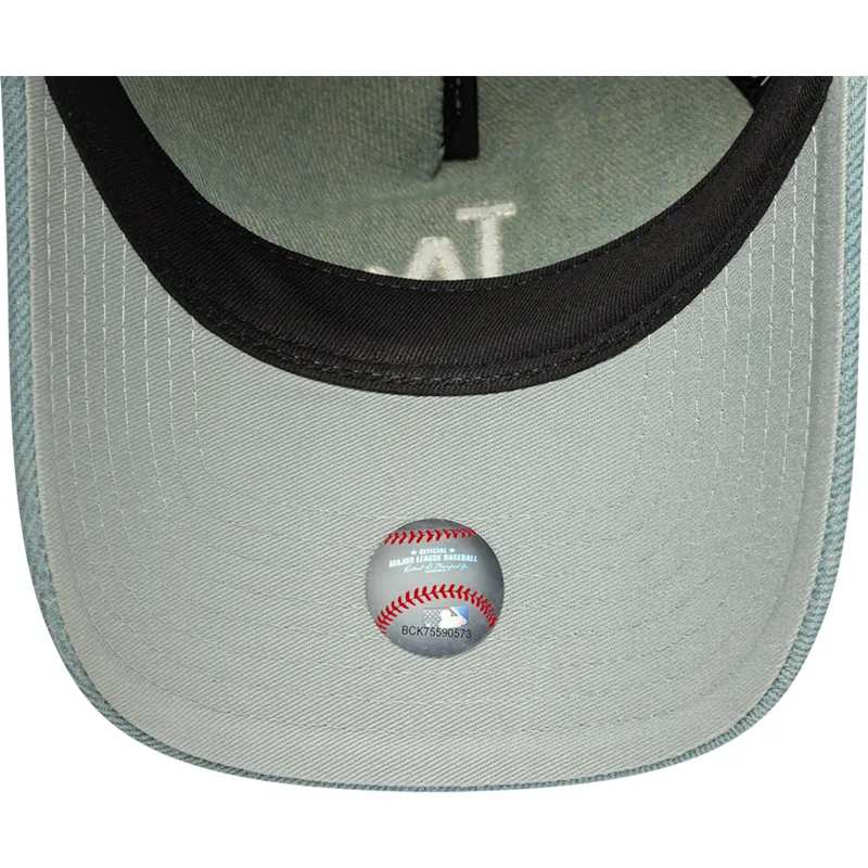 petten-gebogen-blauw-verstelbaar-9twenty-a-frame-denim-van-los-angeles-dodgers-mlb-van-new-era