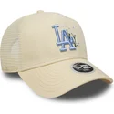 petten-gebogen-beige-snapback-9forty-a-frame-floral-van-los-angeles-dodgers-mlb-van-new-era