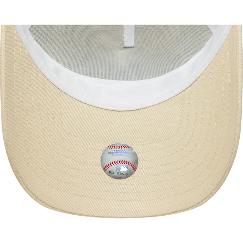 petten-gebogen-beige-snapback-9forty-a-frame-floral-van-los-angeles-dodgers-mlb-van-new-era