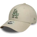 petten-gebogen-beige-verstelbaar-9forty-league-essential-van-los-angeles-dodgers-mlb-van-new-era