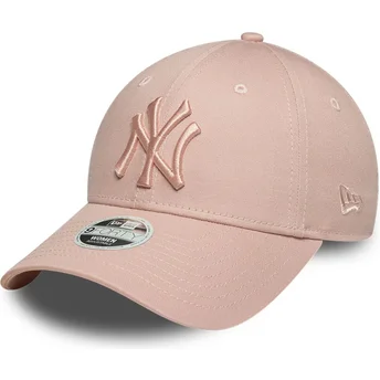 Petten gebogen roze verstelbaar 9FORTY League Essential van New York Yankees MLB van New Era