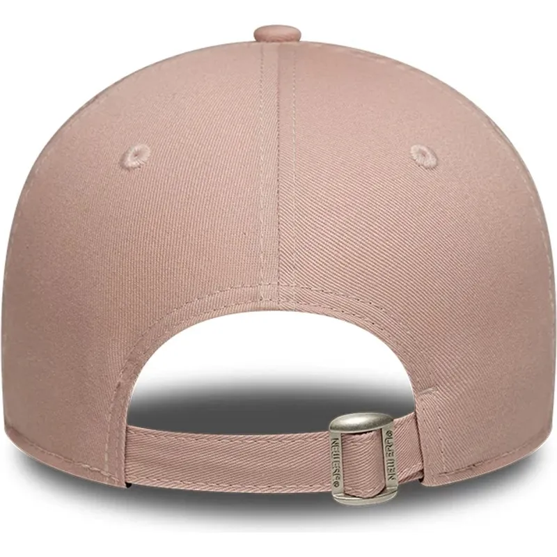petten-gebogen-roze-verstelbaar-9forty-league-essential-van-new-york-yankees-mlb-van-new-era