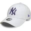petten-gebogen-wit-verstelbaar-9forty-league-essential-van-new-york-yankees-mlb-van-new-era