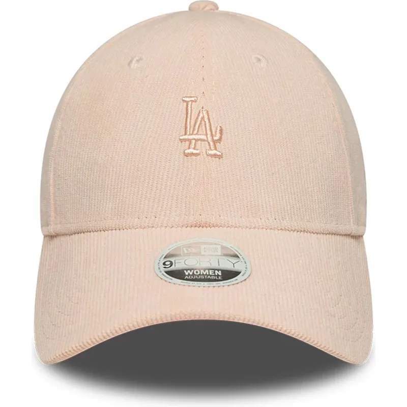 petten-gebogen-roze-verstelbaar-9forty-mini-cord-van-los-angeles-dodgers-mlb-van-new-era