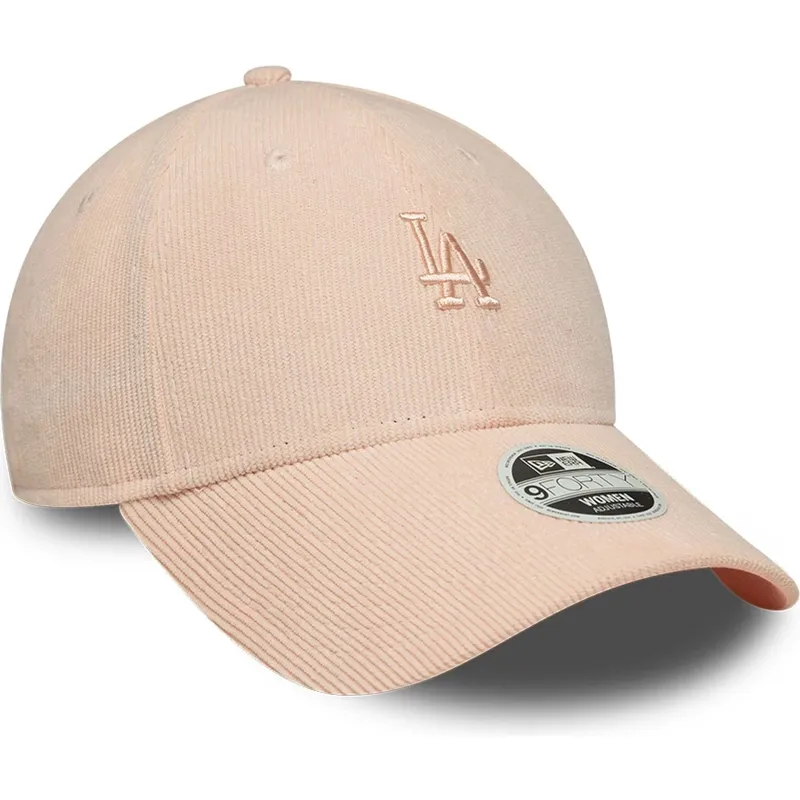 petten-gebogen-roze-verstelbaar-9forty-mini-cord-van-los-angeles-dodgers-mlb-van-new-era