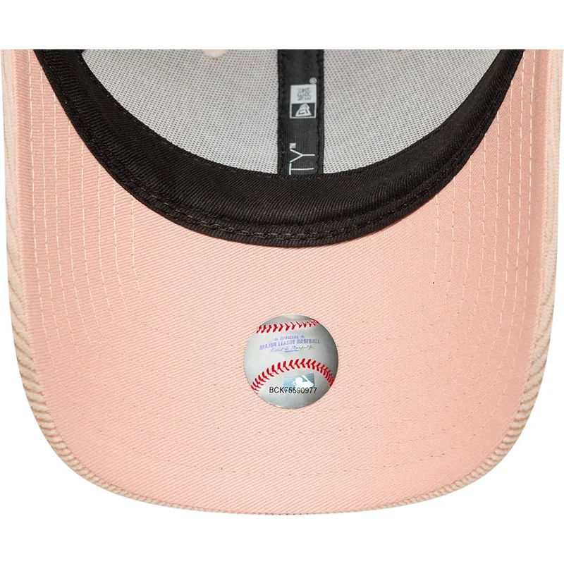 petten-gebogen-roze-verstelbaar-9forty-mini-cord-van-los-angeles-dodgers-mlb-van-new-era