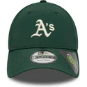 petten-gebogen-groen-verstelbaar-9forty-recycled-midi-van-oakland-athletics-mlb-van-new-era