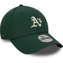 petten-gebogen-groen-verstelbaar-9forty-recycled-midi-van-oakland-athletics-mlb-van-new-era