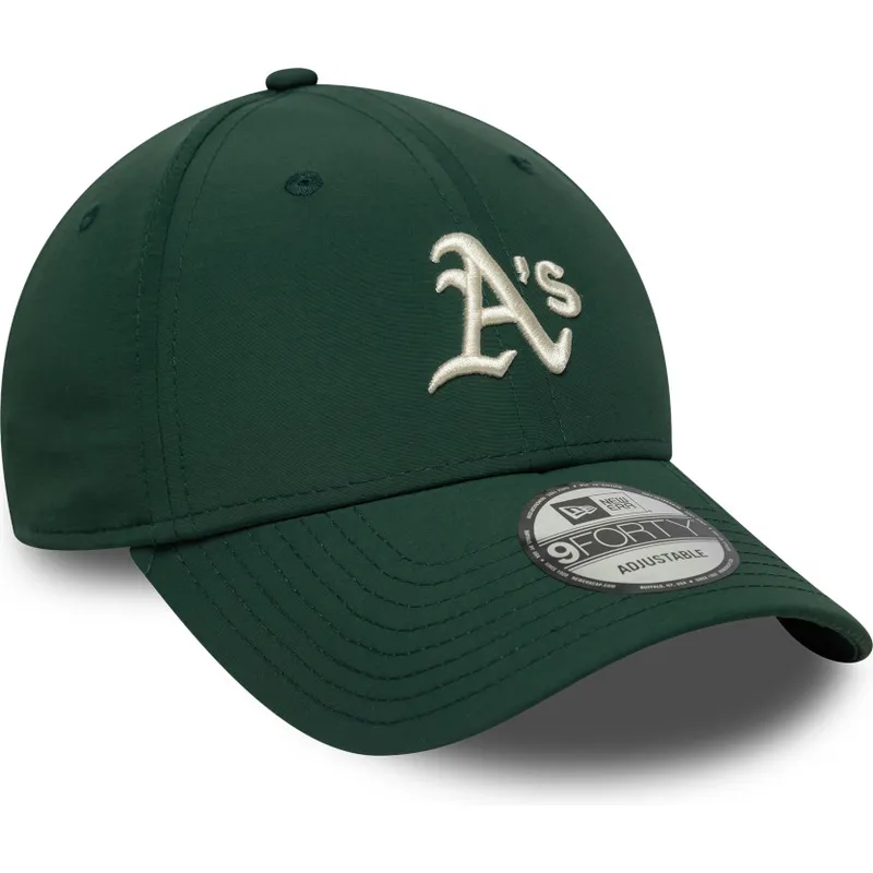 petten-gebogen-groen-verstelbaar-9forty-recycled-midi-van-oakland-athletics-mlb-van-new-era