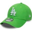 petten-gebogen-groen-verstelbaar-9forty-league-essential-van-los-angeles-dodgers-mlb-van-new-era