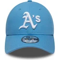 petten-gebogen-blauw-verstelbaar-9forty-league-essential-van-oakland-athletics-mlb-van-new-era