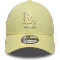 petten-gebogen-geel-verstelbaar-9forty-team-outline-van-los-angeles-dodgers-mlb-van-new-era