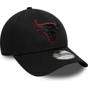 petten-gebogen-zwart-verstelbaar-9forty-team-outline-van-chicago-bulls-nba-van-new-era